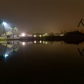 Osnabrücker Hafen bei Nacht